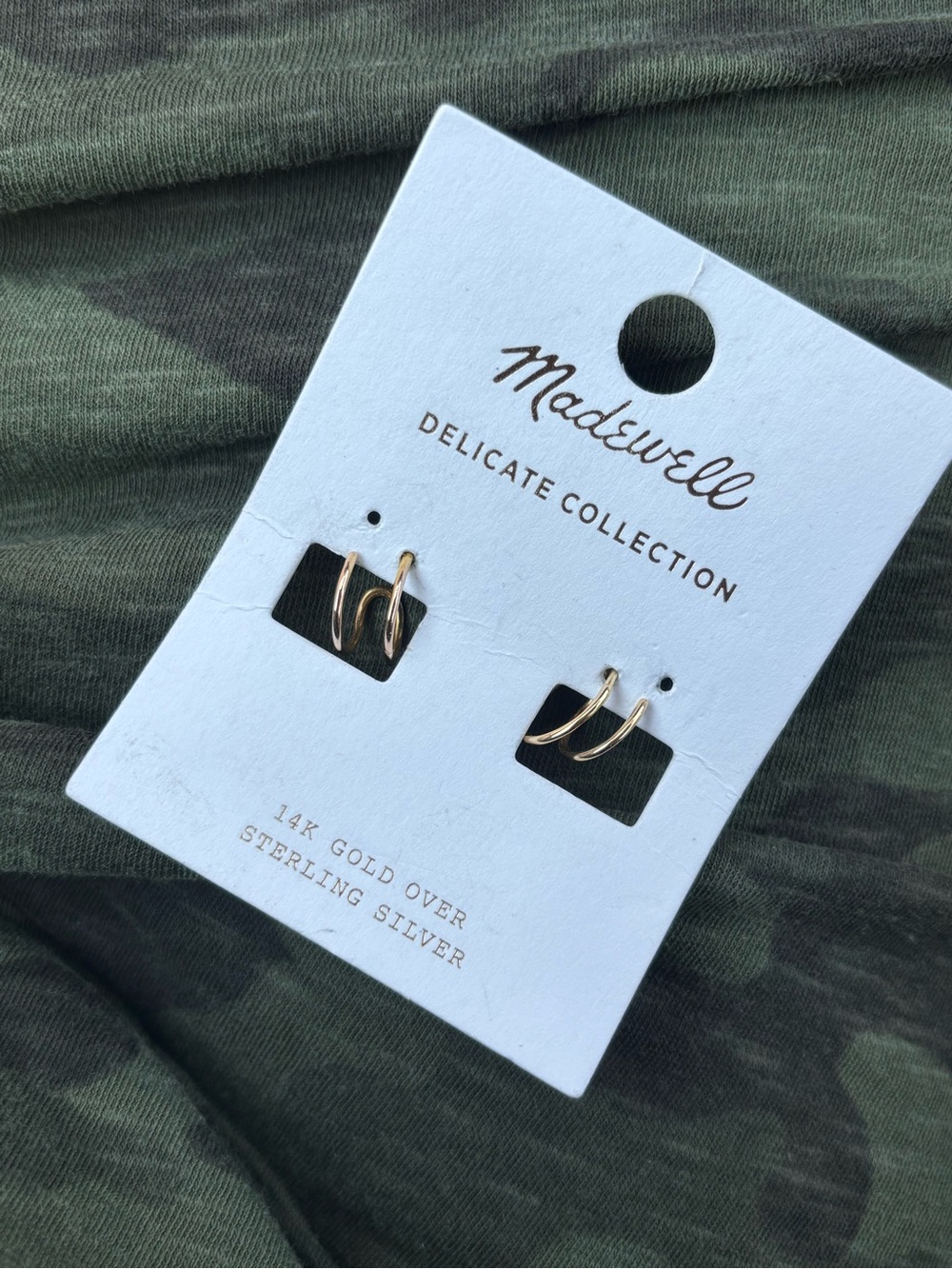 Madewell Demi-Fine Double Hoop Earrings